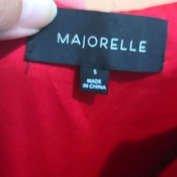 Majorelle Red Ophelia Pointe Ruffle Off  Shoulder Fit and Flare Skater D… - Picture 5 of 8